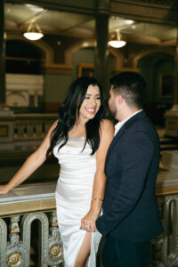 editorial city engagement session in downtown Providence Rhode Island