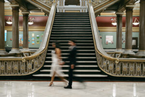 editorial city engagement session in downtown Providence Rhode Island