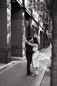 editorial city engagement session in downtown Providence Rhode Island