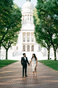 editorial city engagement session in downtown Providence Rhode Island