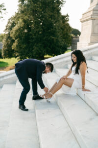 editorial city engagement session in downtown Providence Rhode Island
