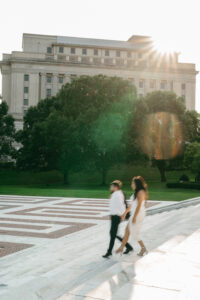 editorial city engagement session in downtown Providence Rhode Island