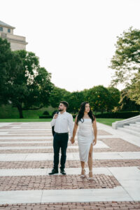 editorial city engagement session in downtown Providence Rhode Island