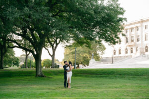 editorial city engagement session in downtown Providence Rhode Island