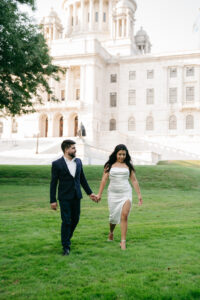 editorial city engagement session in downtown Providence Rhode Island